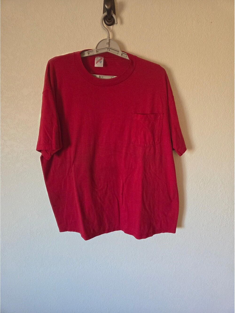 Vintage Jerzees XXL Red T-Shirt with Automotive Service Print